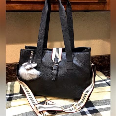 burberry pebbled leather tote|burberry check and leather tote.